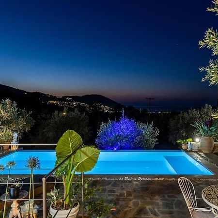 Skopelos Blue Heaven Pool Villa In Olive Grove エクステリア 写真